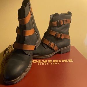 Wolverine Lizzie Buckle Boots Sz 7